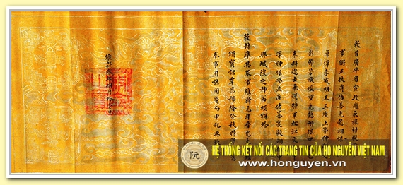 Sắc phong hàng trăm năm tuổi vẫn còn nguyên giá trị.