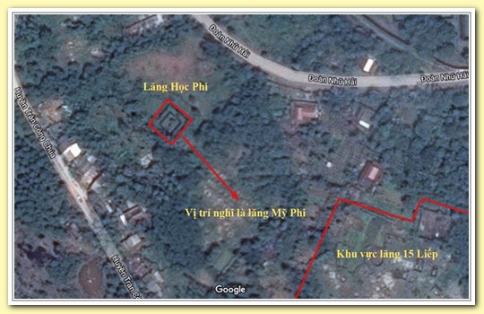 Vị trí nghi là lăng Mỹ Phi nay phát hiện ra tấm bia ghi tên vợ thứ 9 của vua Nguyễn tên Lê Thị Thụy. Qua xâu chuỗi, tấm bia trên thuộc khu mộ vừa bị san phẳng nhưng không phải tên Mỹ Phi mà là Lê Thị Thụy